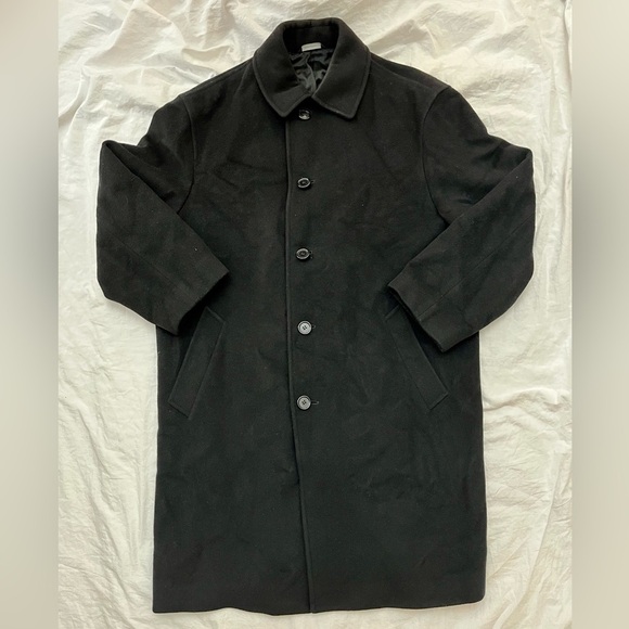 Brooks Brothers Other - Brooks Brothers Wool Overcoat Jacket - Black - 40R